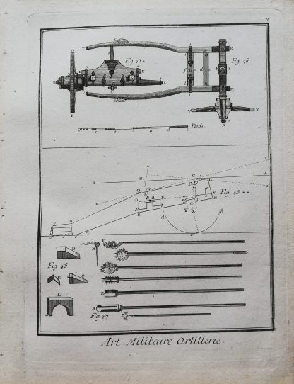 M. de Felice - Encyclopédie ou Dictionnaire Universel Raisonné des Connoissances Humaines - Art Militaire, Artillerie